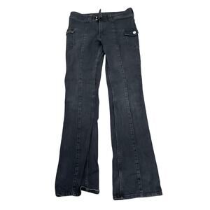 H&M Bootcut Jeans Women’s 20 Black Low Waist Stretch Denim